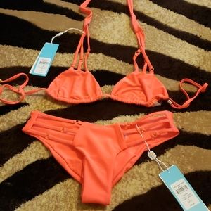 NWT Coral Beach Bunny Bikini